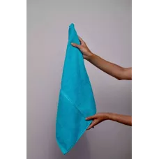 Махровое полотенце DonCotton “Lusso” (морская волна), 50х90