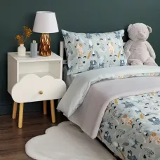 Комплект постельного белья Siberia Home “Собачки” (серый), 1.5 спальный