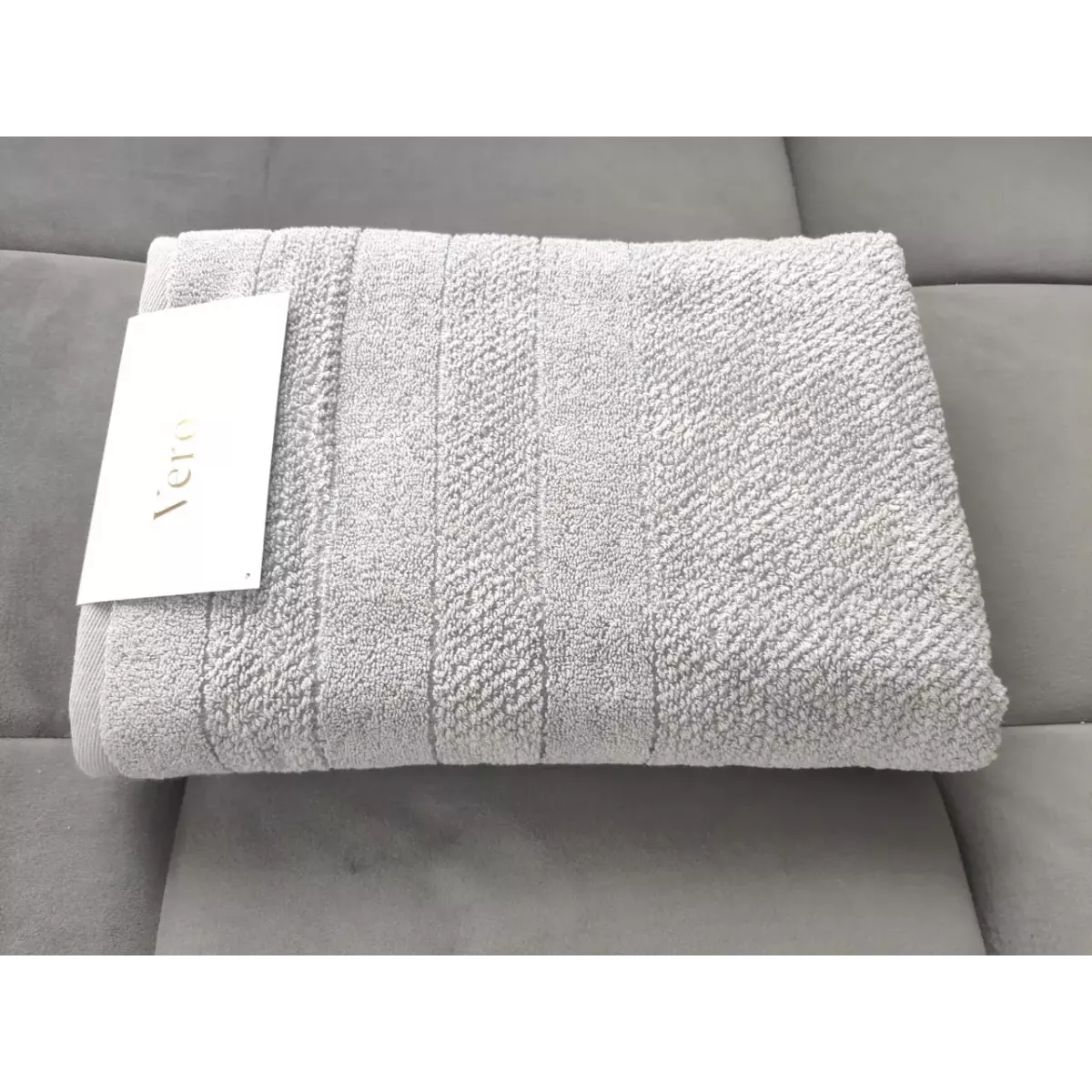 Махровое банное полотенце Verossa “Milano” (холодный серый), 70х140