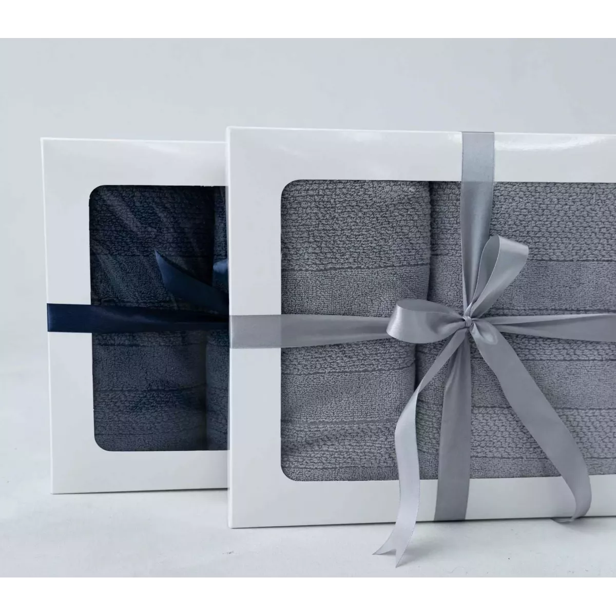 Махровое банное полотенце Verossa “Milano” (холодный серый), 70х140