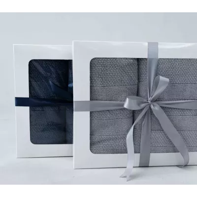 Махровое банное полотенце Verossa “Milano” (холодный серый), 70х140