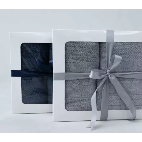 Махровое банное полотенце Verossa “Milano” (холодный серый), 70х140