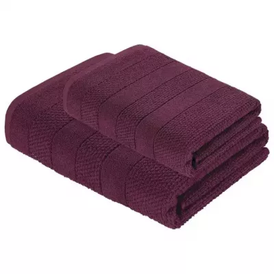 Махровое лицевое полотенце Verossa “Milano” (темно-бордовый), 50х90