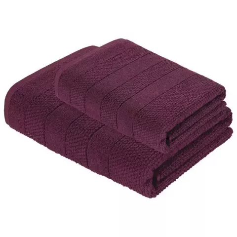 Махровое лицевое полотенце Verossa “Milano” (темно-бордовый), 50х90