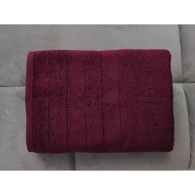 Махровое лицевое полотенце Verossa “Milano” (темно-бордовый), 50х90
