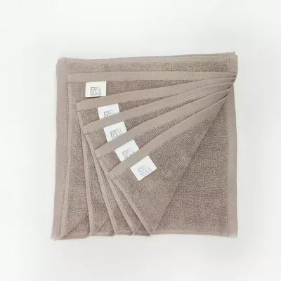 Комплект полотенец Sofi de marko “Бруна” (св. беж), 30x30 (6 шт)