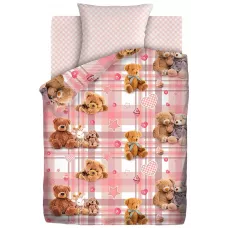Комплект детского постельного белья Juno “Плюшевые мишки”, 1.5 спальный