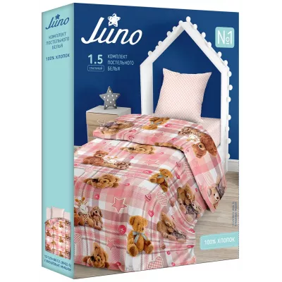 Комплект детского постельного белья Juno “Плюшевые мишки”, 1.5 спальный