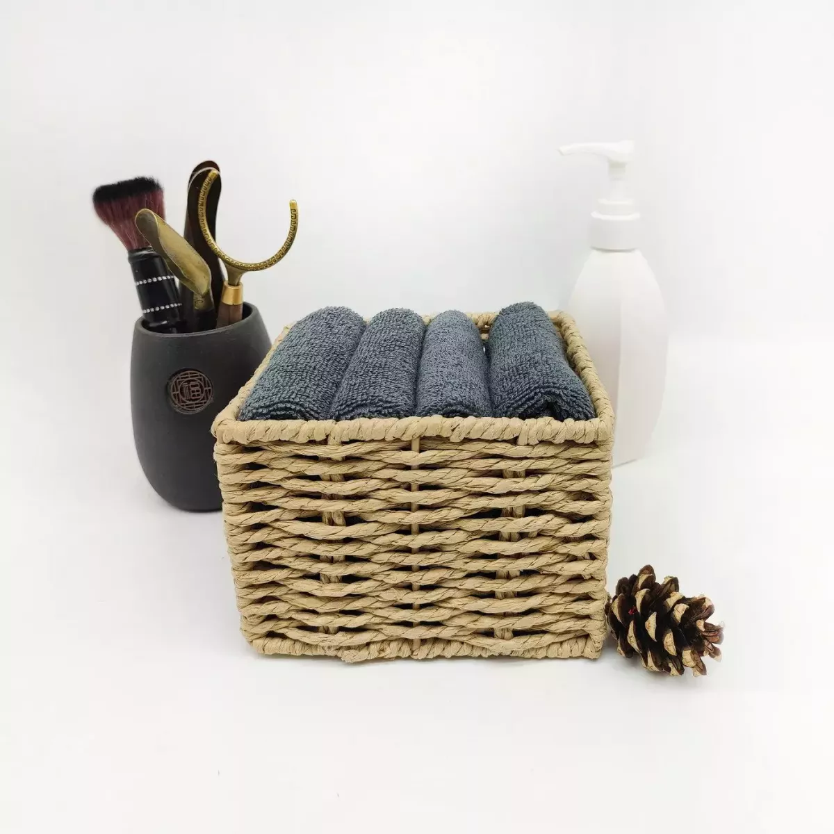 Комплект полотенец Sofi de marko “Джоди” (тем. серый), 30x30 см (4 шт)