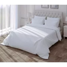 Комплект постельного белья Verossa stripe-sateen “Royal” (белый), семейный