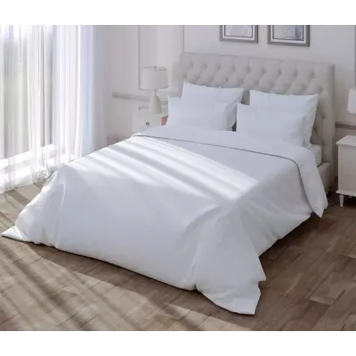 Комплект постельного белья Verossa stripe-sateen “Royal” (белый), семейный