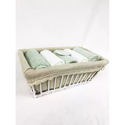 Комплект полотенец Sofi de marko “Ирис” (бирюза), 30x50 (5 шт)