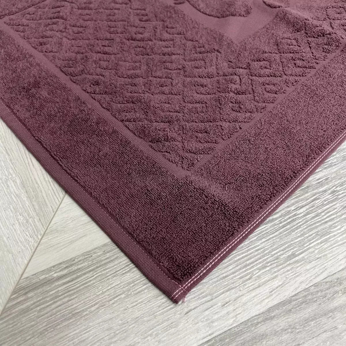 Махровое полотенце для ног (лилово-коричневый) “Нордтекс”, 50х70