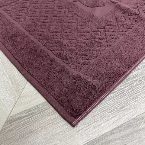 Махровое полотенце для ног (лилово-коричневый) “Нордтекс”, 50х70