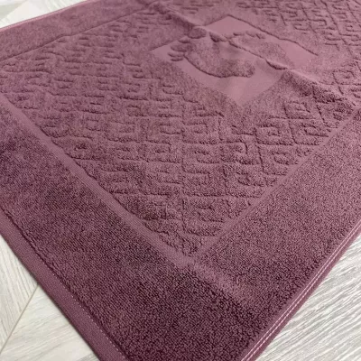 Махровое полотенце для ног (лилово-коричневый) “Нордтекс”, 50х70