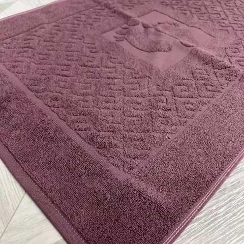 Махровое полотенце для ног (лилово-коричневый) “Нордтекс”, 50х70