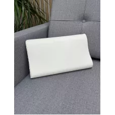 Ортопедическая подушка "Будет сон" WAVE, с эффектом памяти, двумя валиками 40х24х7/5 см