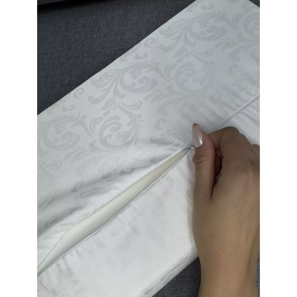 Ортопедическая подушка "Будет сон" WAVE, с эффектом памяти, двумя валиками 40х24х7/5 см