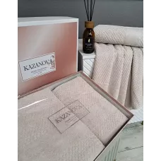 Комплект полотенец Kazanov.a “Gabriel” (крем), 50х90 и 70х140