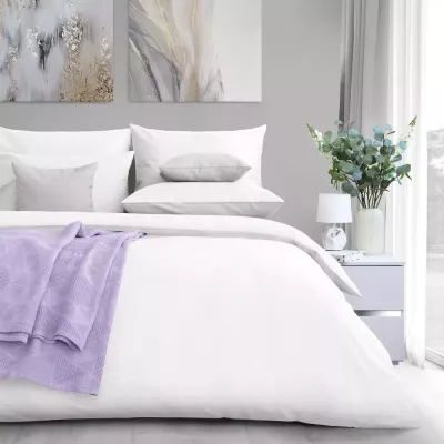 Комплект постельного белья Verossa stripe-sateen “Royal” (белый), семейный