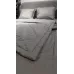 Комплект с одеялами DonCotton "Stripe Sateen" (серый), семейный