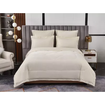 Комплект с одеялом-покрывалом Sofi De Marko “Энрике” (молоко), семейный