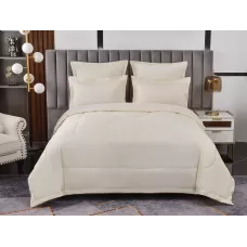 Комплект с одеялом-покрывалом Sofi De Marko “Энрике” (молоко), семейный