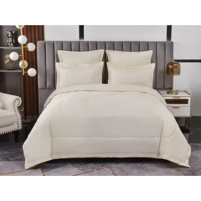 Комплект с одеялом-покрывалом Sofi De Marko “Энрике” (молоко), семейный