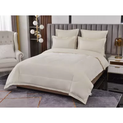 Комплект с одеялом-покрывалом Sofi De Marko “Энрике” (молоко), семейный