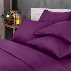 Комплект постельного белья Verossa stripe-sateen “Violet” (фиолетовый), семейный