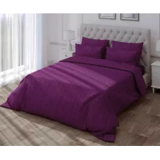 Комплект постельного белья Verossa stripe-sateen “Violet” (фиолетовый), семейный