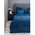 Комплект постельного белья KAZANOV.A Lindor Premium деним/платина (египетский хлопок-велюр), евро