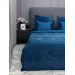 Комплект постельного белья KAZANOV.A Lindor Premium деним/платина (египетский хлопок-велюр), евро