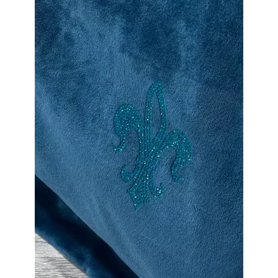 Комплект постельного белья KAZANOV.A Lindor Premium деним/платина (египетский хлопок-велюр), евро