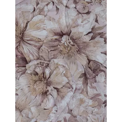 Комплект с одеялом KAZANOV.A “Хиллари” пыльная роза (египетский хлопок-велюр), 1.5 спальный