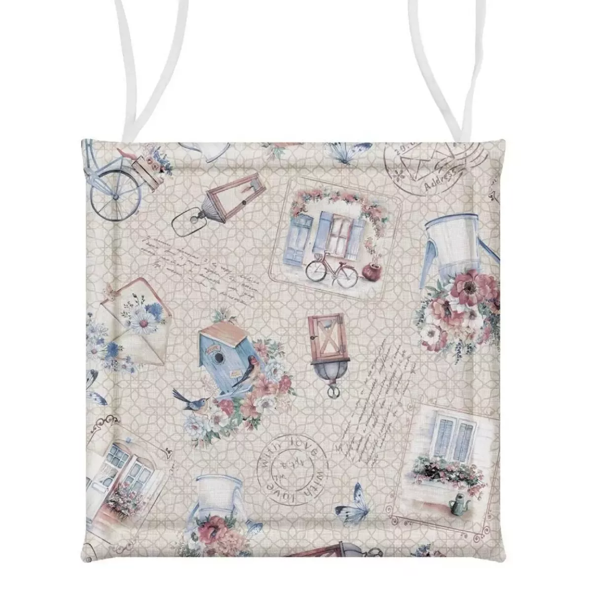 Сидушка Самойловский текстиль "История открыток", 40х40