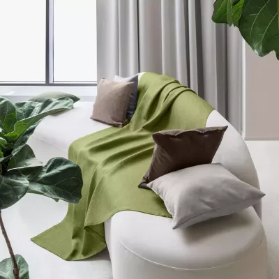 Покрывало Волшебная ночь "Рогожка" (оливка), 140х220