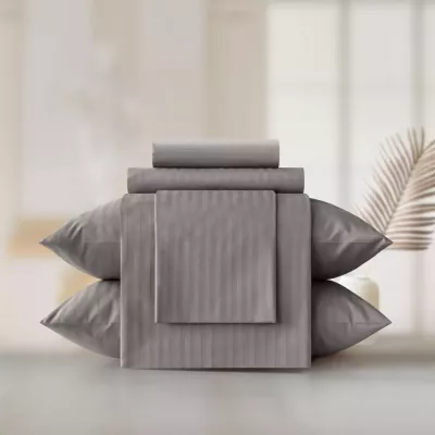 Комплект постельного белья Verossa stripe-sateen “Gray”, 1.5 спальный