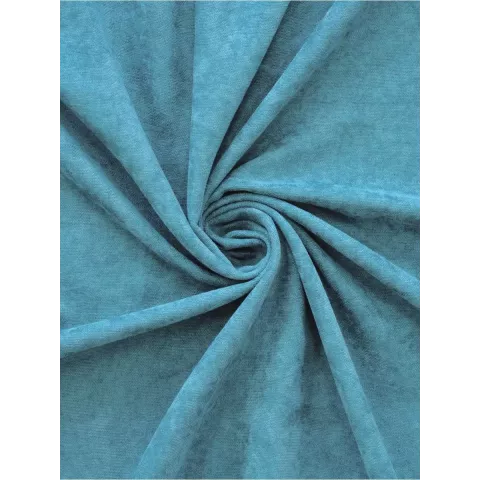 Шторы интерьерные на шторной ленте с подхватами DonCotton "Канвас" темная бирюза