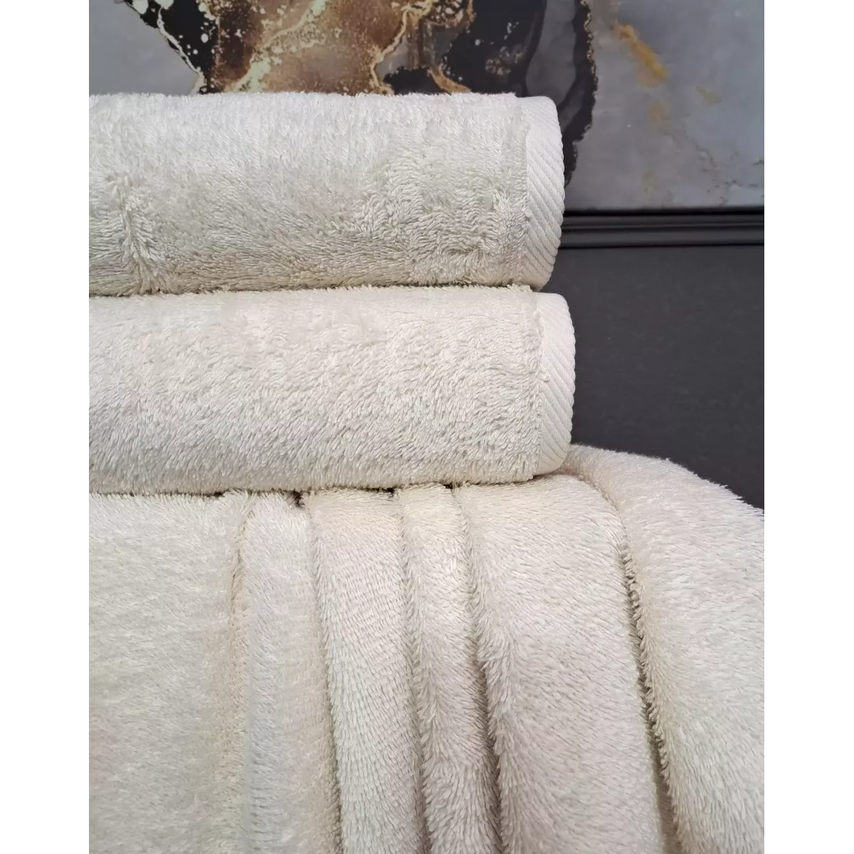 Махровое полотенце Kazanov.a “Teddy” (айвори), 50х90