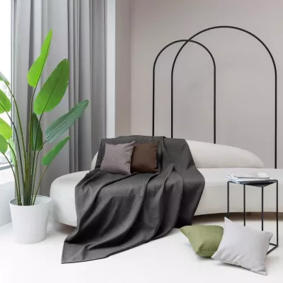 Покрывало Волшебная ночь "Рогожка" (графит), 140х220