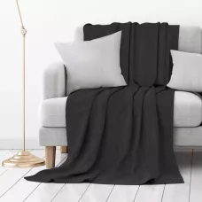 Покрывало Волшебная ночь "Рогожка" (графит), 140х220