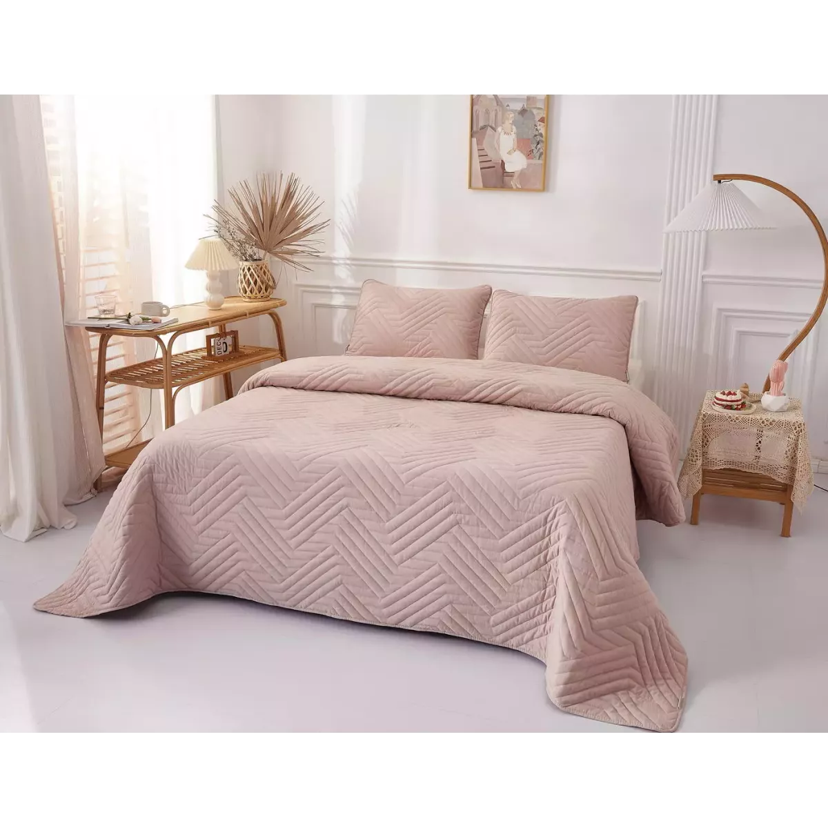 Покрывало Sofi de Marko “Мориц” (пудра), 160х220