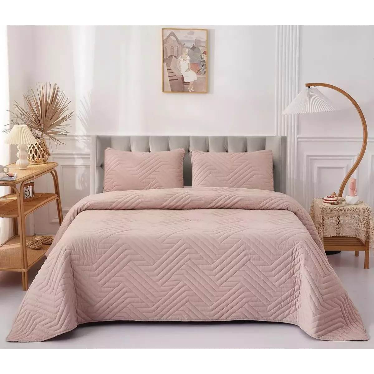 Покрывало Sofi de Marko “Мориц” (пудра), 160х220