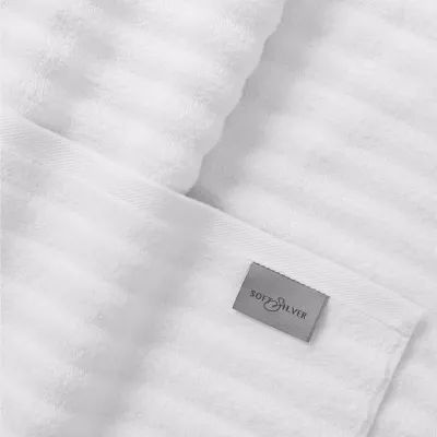 Махровое банное полотенце Soft Silver "Wave Tactile" (Альпийский снег), 70х140