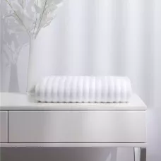 Махровое банное полотенце Soft Silver "Wave Tactile" (Альпийский снег), 70х140