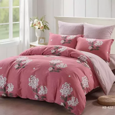 Комплект постельного белья Karteks "Сатин печатный" КВ-422, евро