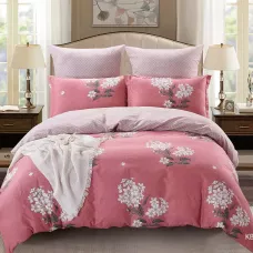 Комплект постельного белья Karteks "Сатин печатный" КВ-422, евро
