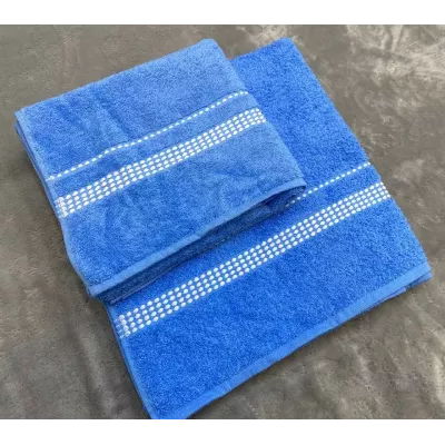 Махровое полотенце Самойловский текстиль "Лето" (спокойный-синий), 70х140