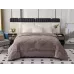 Двустороннее одеяло полуторное Sofi De Marko «Монако» кофе (велюр-сатин) 160х220